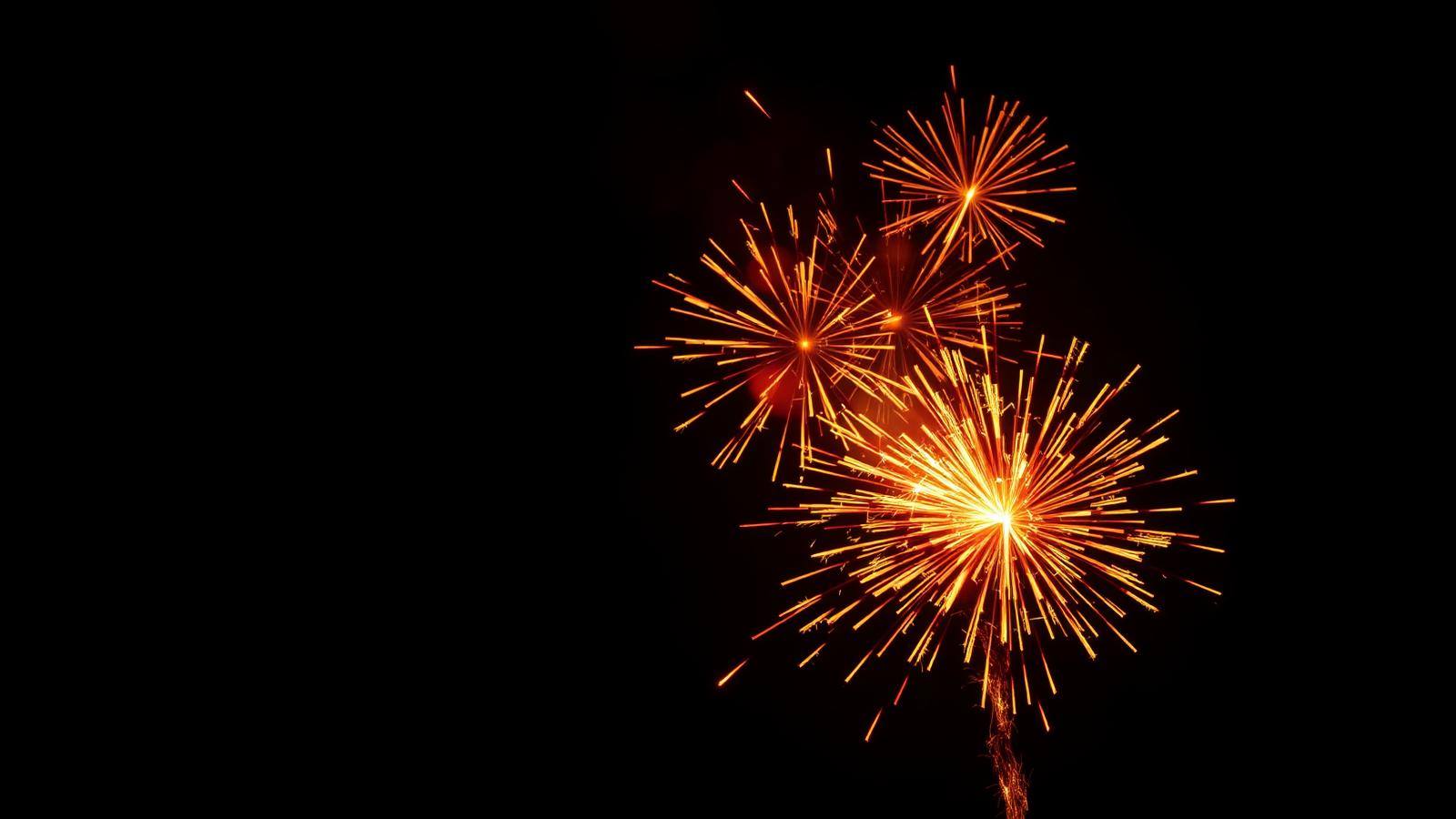 Diwali fireworks lighting up the night sky